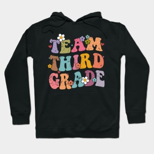 Team Third Grade Groovy Back to School Gifts Teacher Student Hoodie